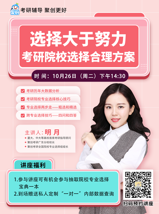 说明: C:\Users\Administrator\Desktop\10月22日至11月2日\【主题讲座】想考研的同学们，快点进来看看吧！\图片\01聚创考研.png