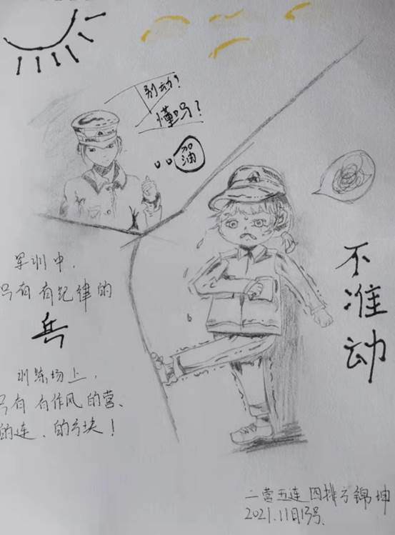 说明: C:\Users\Administrator\Desktop\11月14日至11月26日\【军训动态】优秀军训日记展——第八天\图片\二营五连四排 方锦坤.jpg